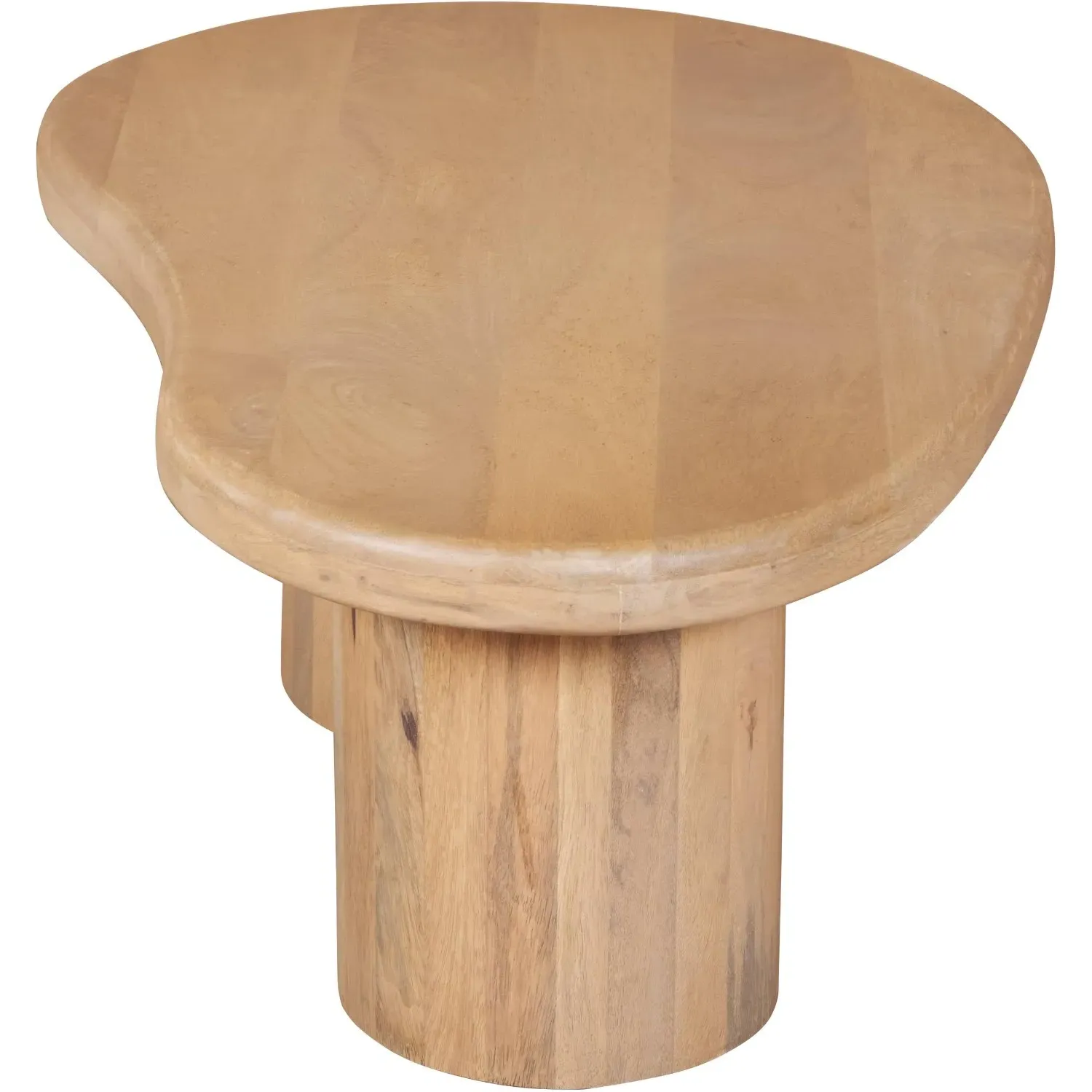Fluted Coffee Table - Brown, Mango Wood