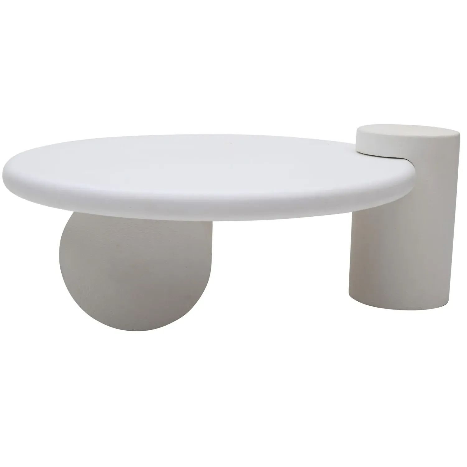 Geometric Coffee Table - White, Engineered Wood