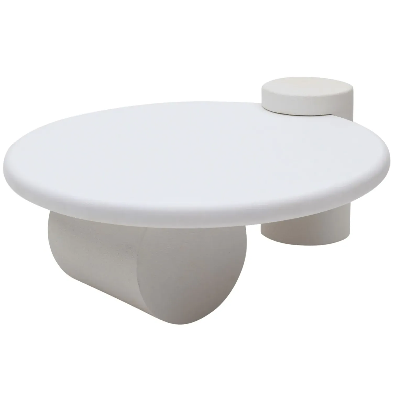 Geometric Coffee Table - White, Engineered Wood