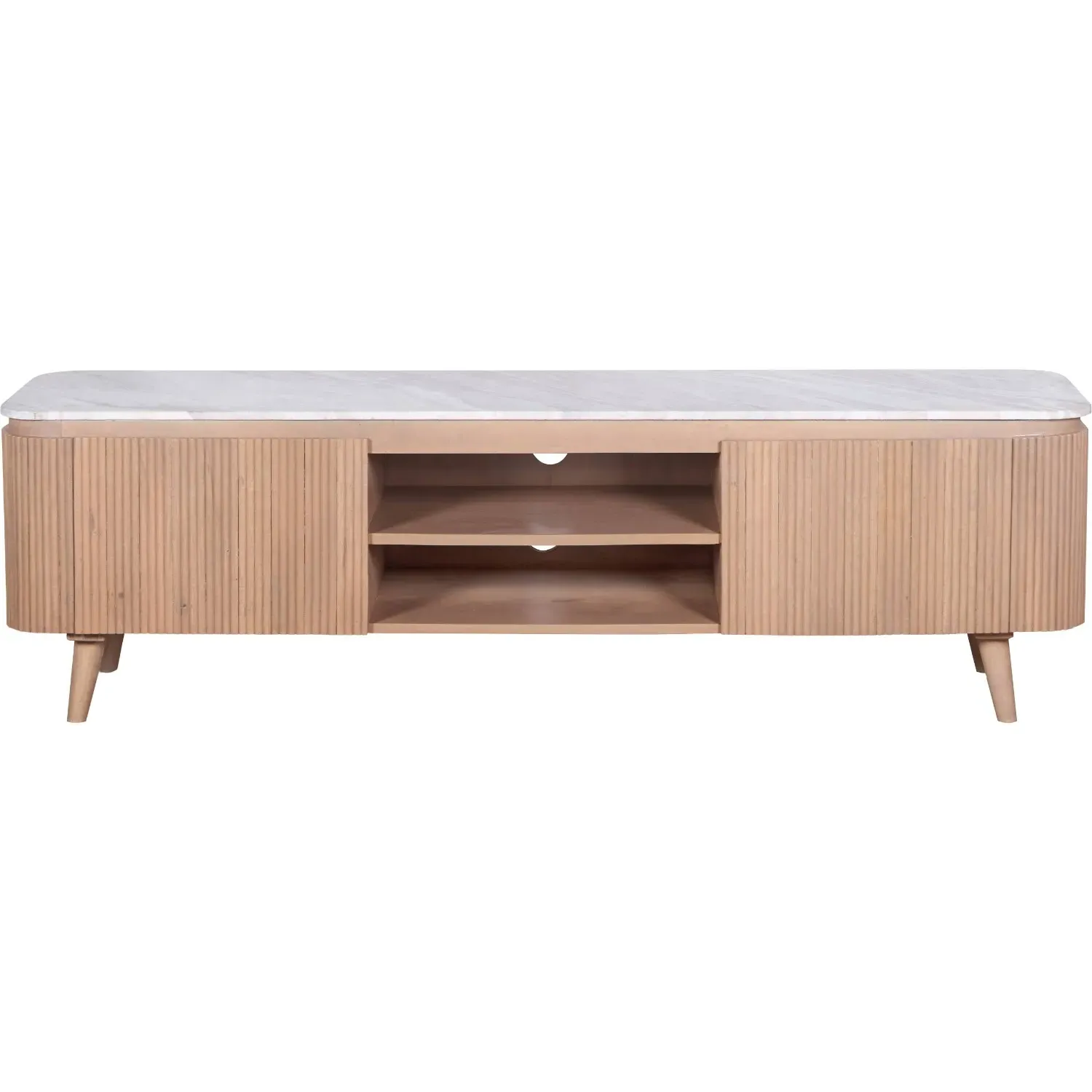 Large TV Stand with Storage - Brown, Mango Wood