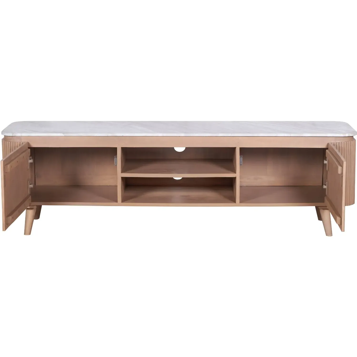 Large TV Stand with Storage - Brown, Mango Wood