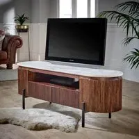 Large TV Stand with Storage - Brown, Mango Wood
