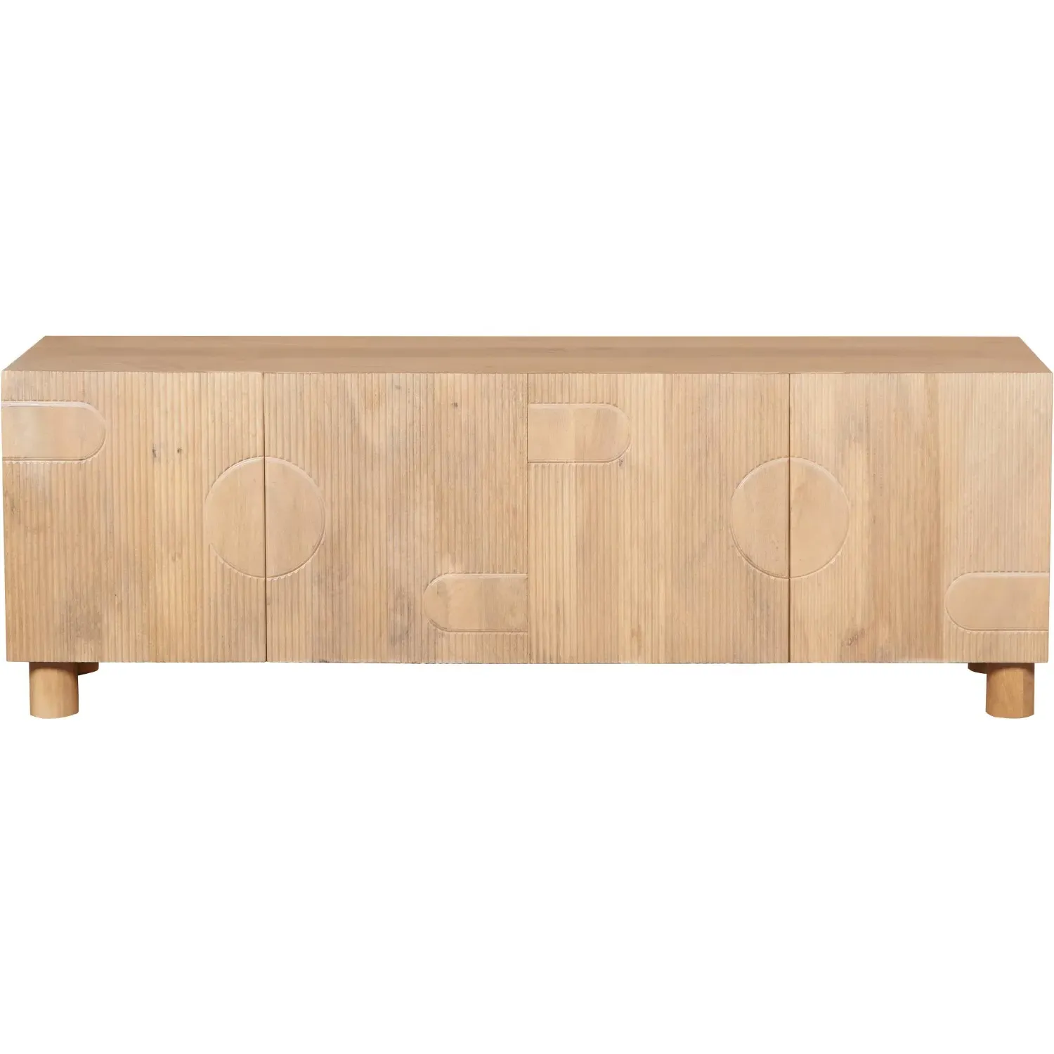 Large TV Stand with Storage - Brown, Mango Wood