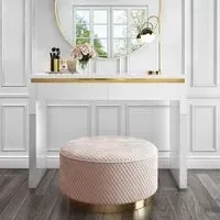 Dressing Table with 2 Drawers - White, High Gloss