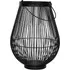 Large Outdoor Lantern with Glass Insert - Black