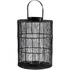 Large Wire Lantern with Handle - Black, Metal