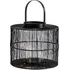 Small Wire Lantern with Handle - Black, Metal