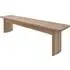 3-Seater Dining Bench - Light Oak, Solid Wood