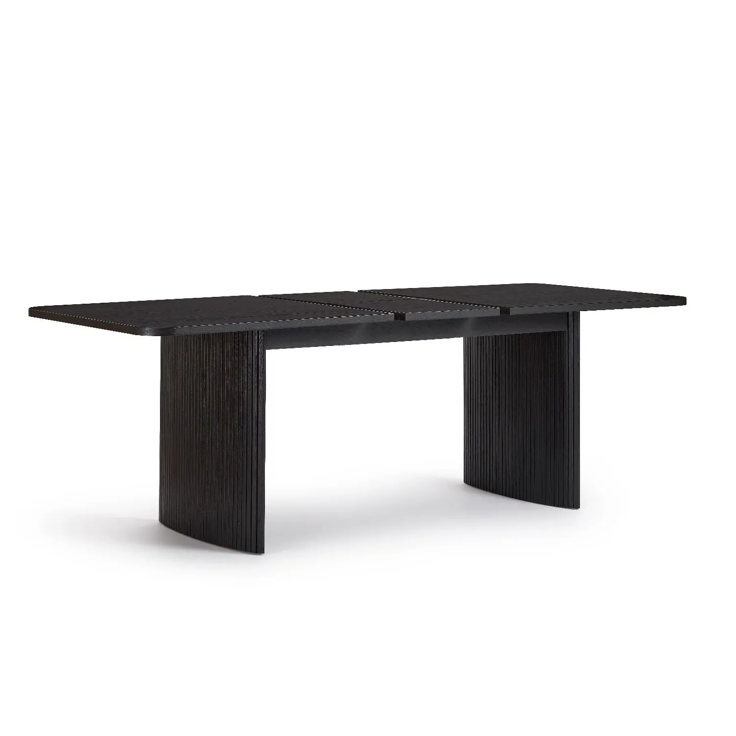 6-Seater Extendable Dining Set - Black, Oak
