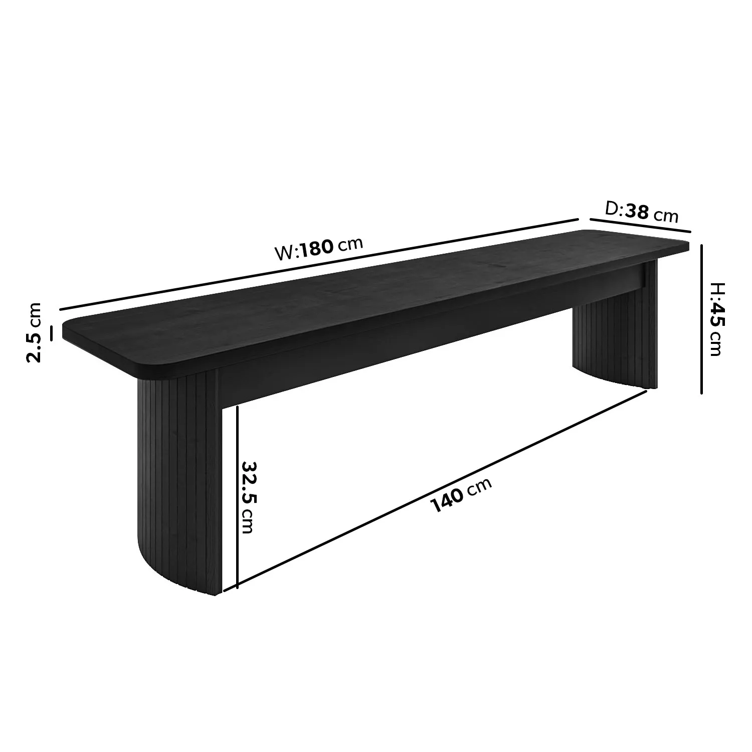 6-Seater Extendable Dining Set - Black, Oak