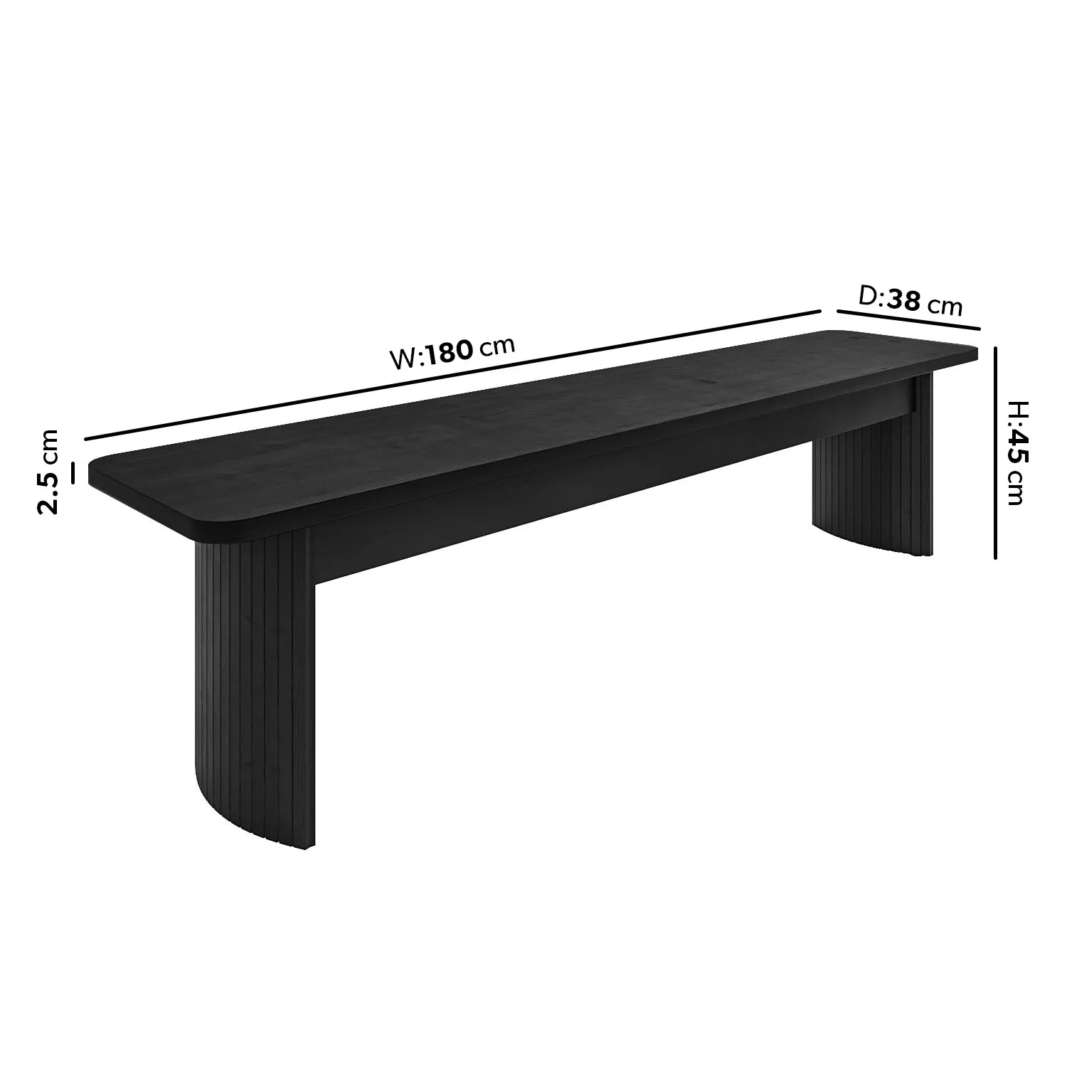 6-Seater Extendable Dining Set - Black, Oak