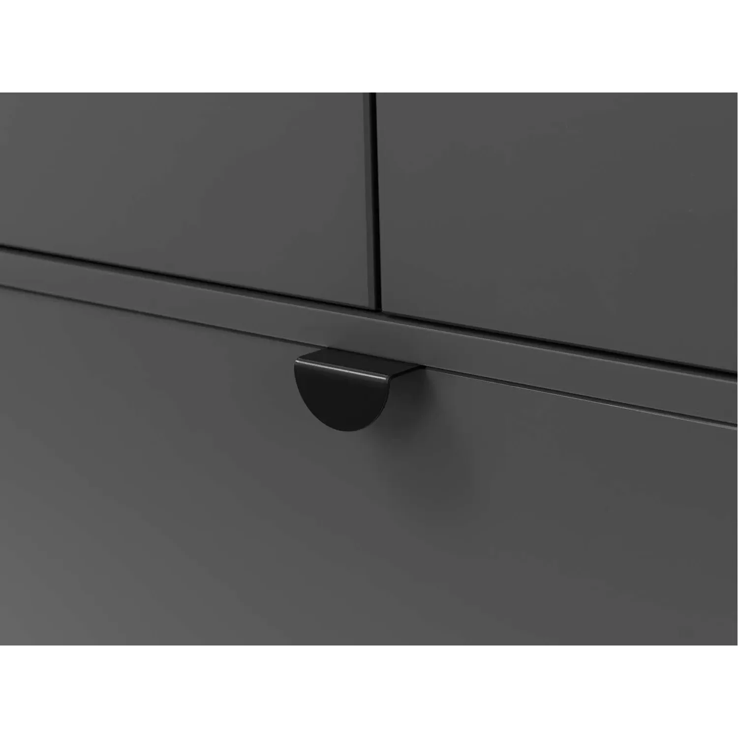 2-Door Wardrobe with Drawer - Grey, Wood