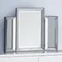 Folding Dressing Table Mirror - Black, Metal