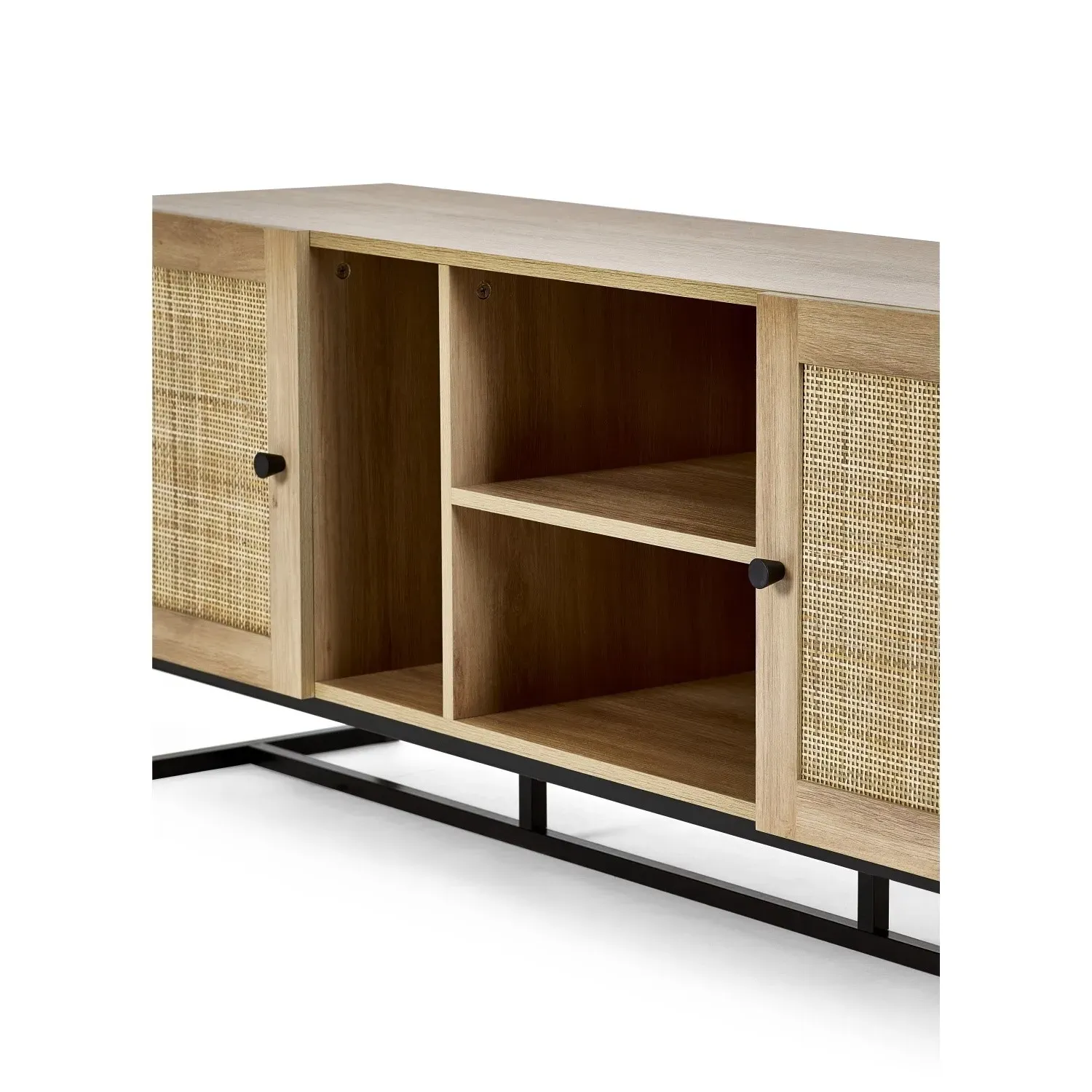 Large TV Stand with Storage - Brown, Oak