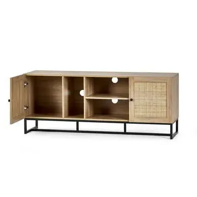 Large TV Stand with Storage - Brown, Oak