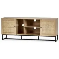 Large TV Stand with Storage - Brown, Oak