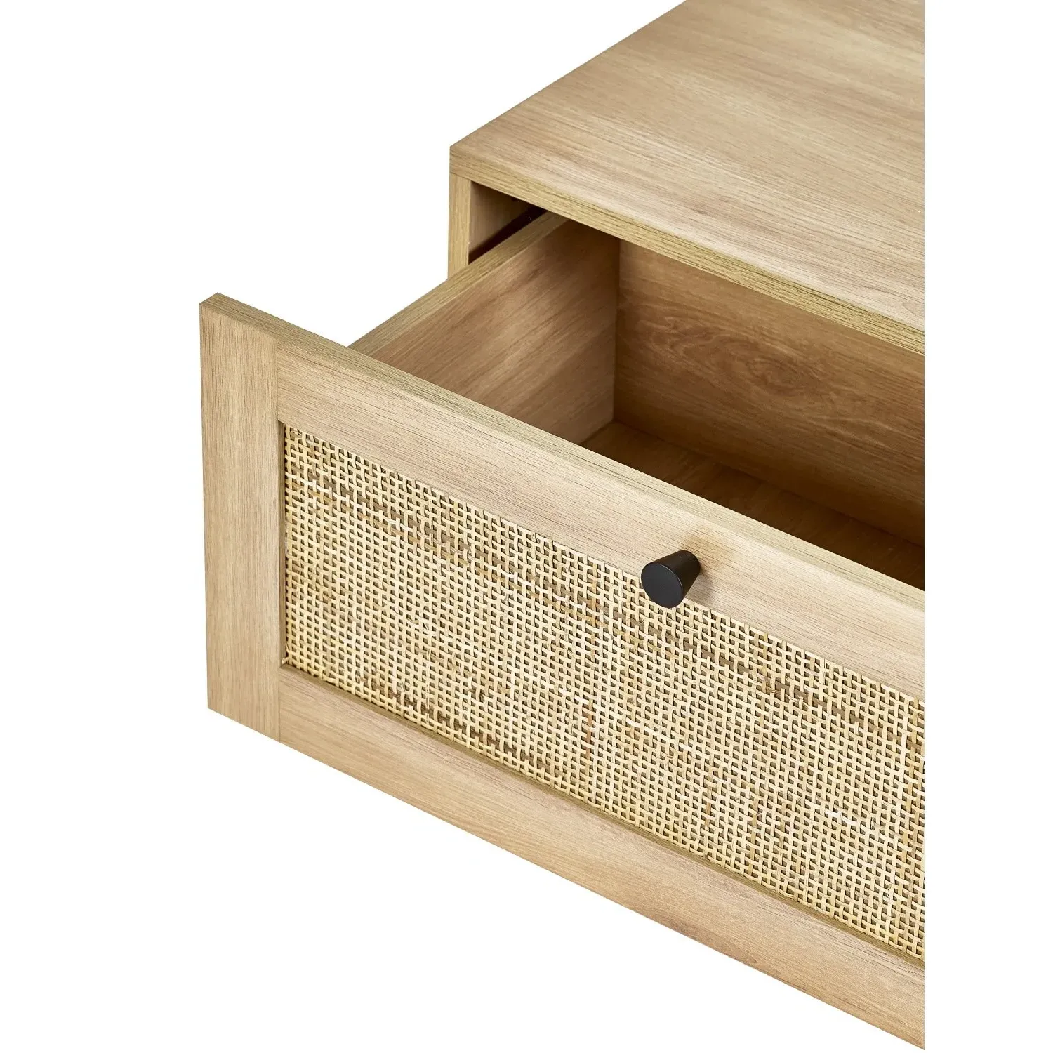 Rectangular Coffee Table with Storage - Brown, Oak