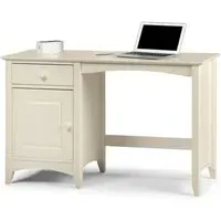 Wooden Desk with Storage - Cream, MDF