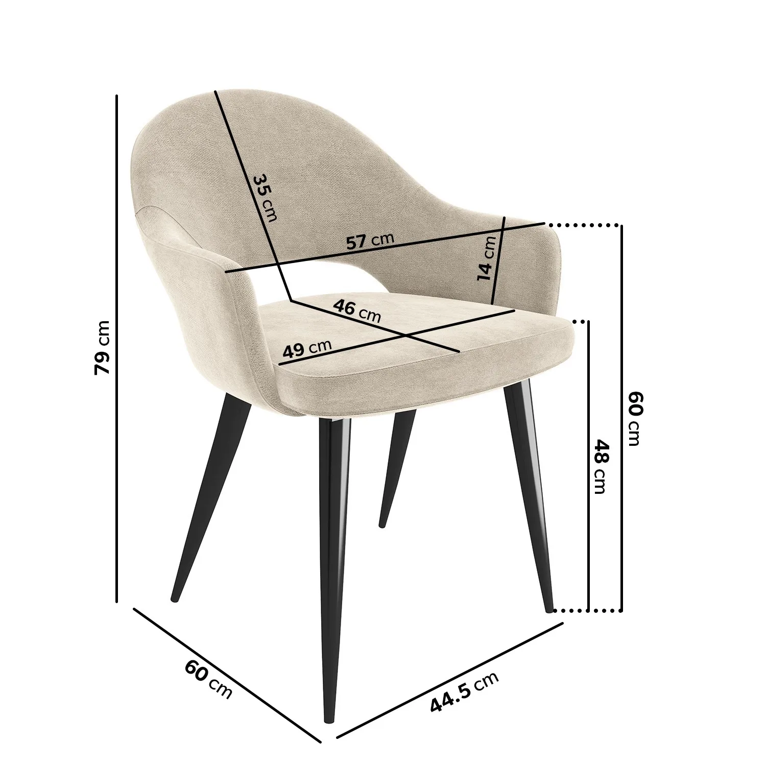 Round Extendable Dining Set - Black, Wood