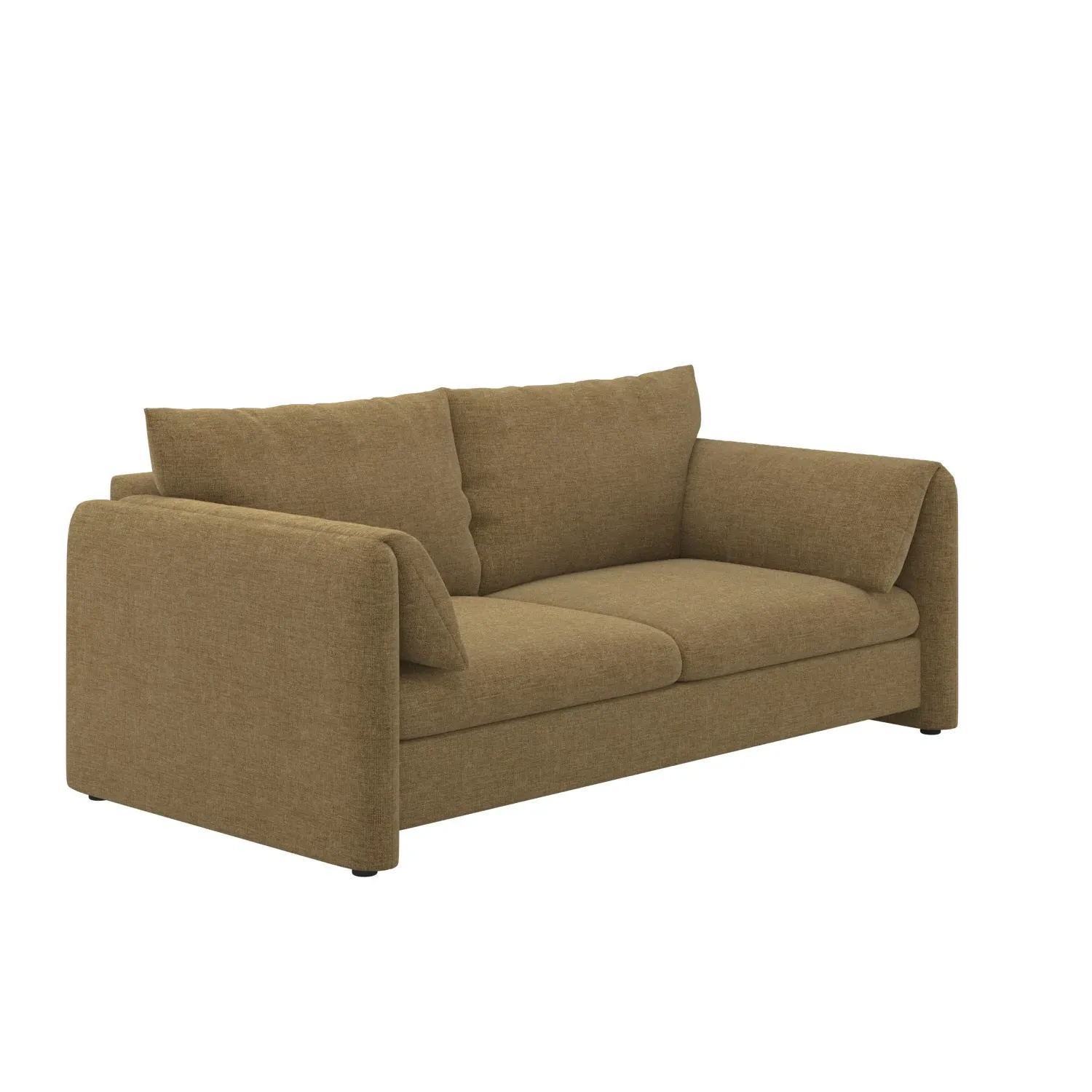3-Seater Sofa with Removable Covers - Brown, Chenille