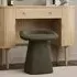 Swivel Dressing Table Stool - Green, Chenille