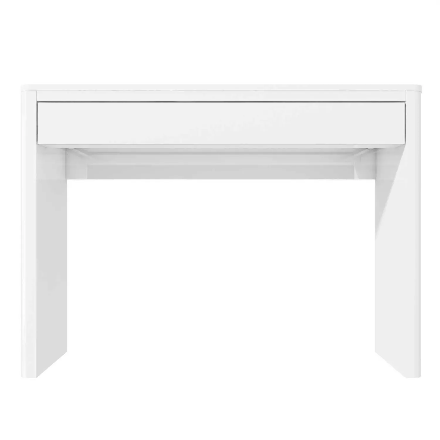 Dressing Table with Drawer - White, High Gloss