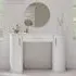 Large Dressing Table with Storage - White, MDF