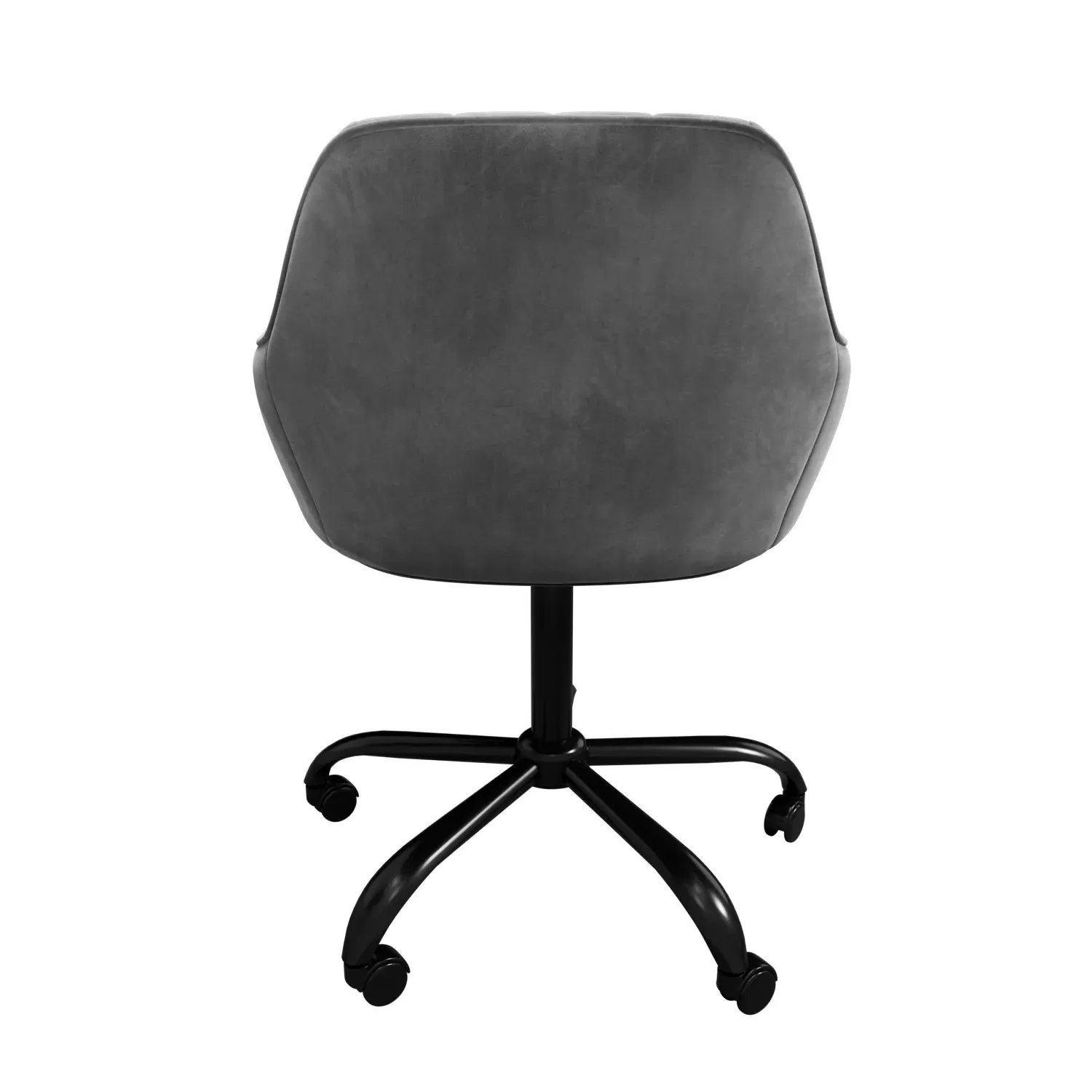 Office Chair with Arms - Grey, Velvet