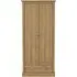 2-Door Wardrobe with Drawer - Oak