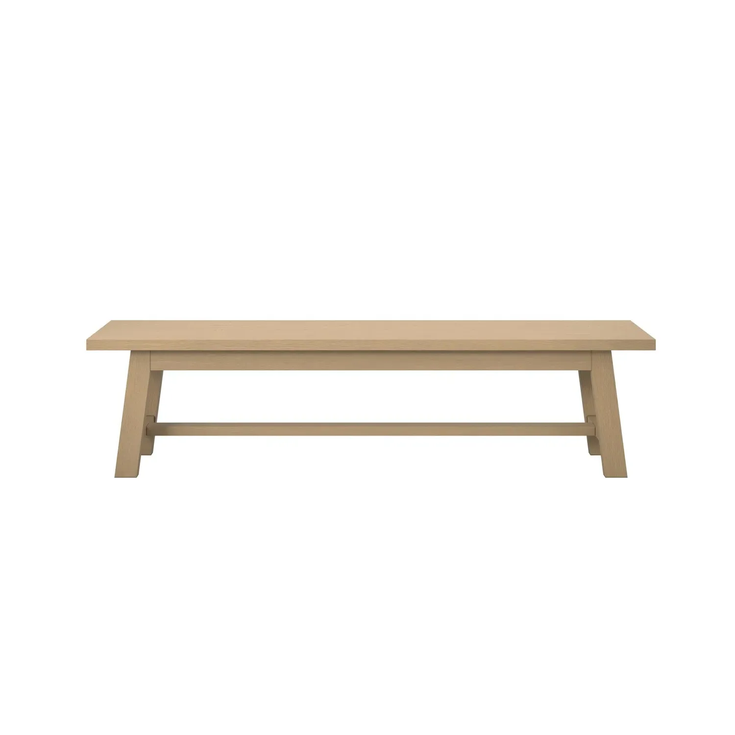 3-Seater Dining Bench - Brown, Oak