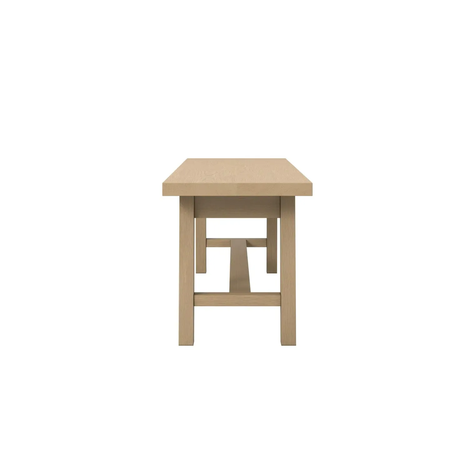 3-Seater Dining Bench - Brown, Oak