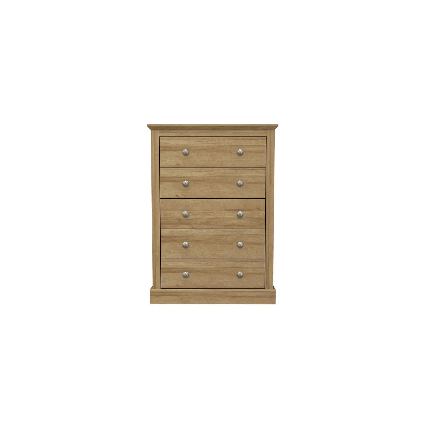 5-Drawer Chest - Oak Effect, Wood image