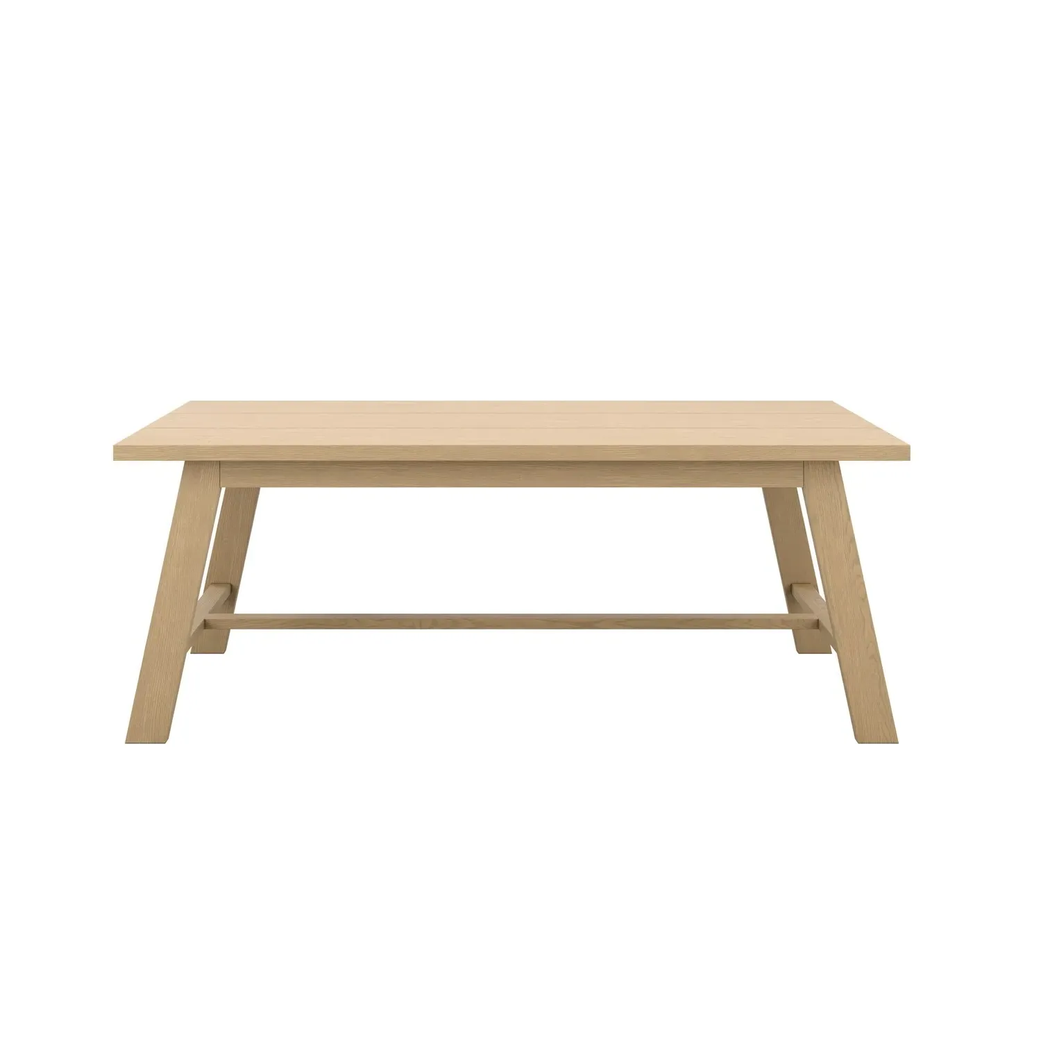 Large Rectangular Dining Table - Brown, Oak