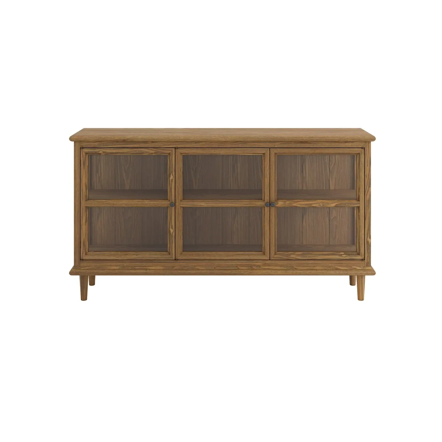 Large Sideboard with Glass Doors - Walnut, Wood
