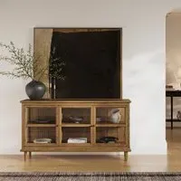 Large Sideboard with Glass Doors - Walnut, Wood