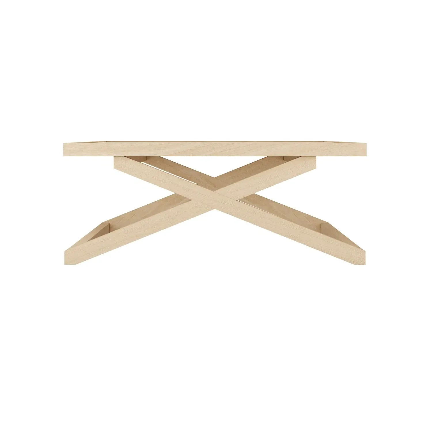 Large Square Coffee Table - Light Oak