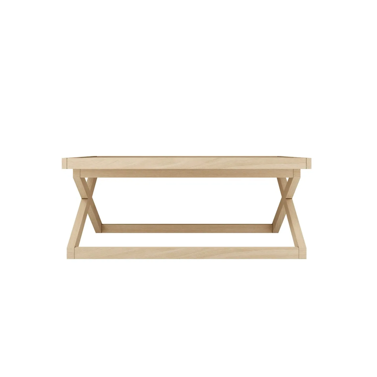 Large Square Coffee Table - Light Oak