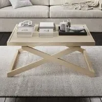 Large Square Coffee Table - Light Oak
