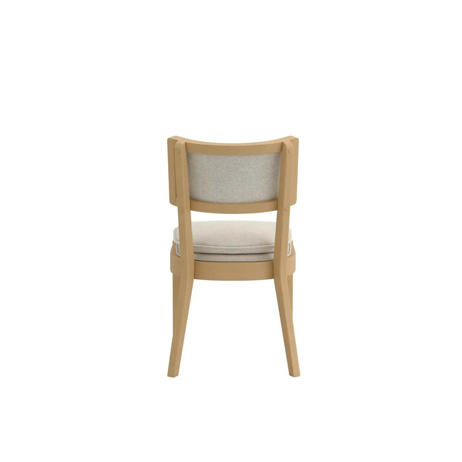 Open Back Dining Chair with Cushion - Beige, Woven