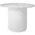 Round Dining Table with Fluted Base - White, Stone