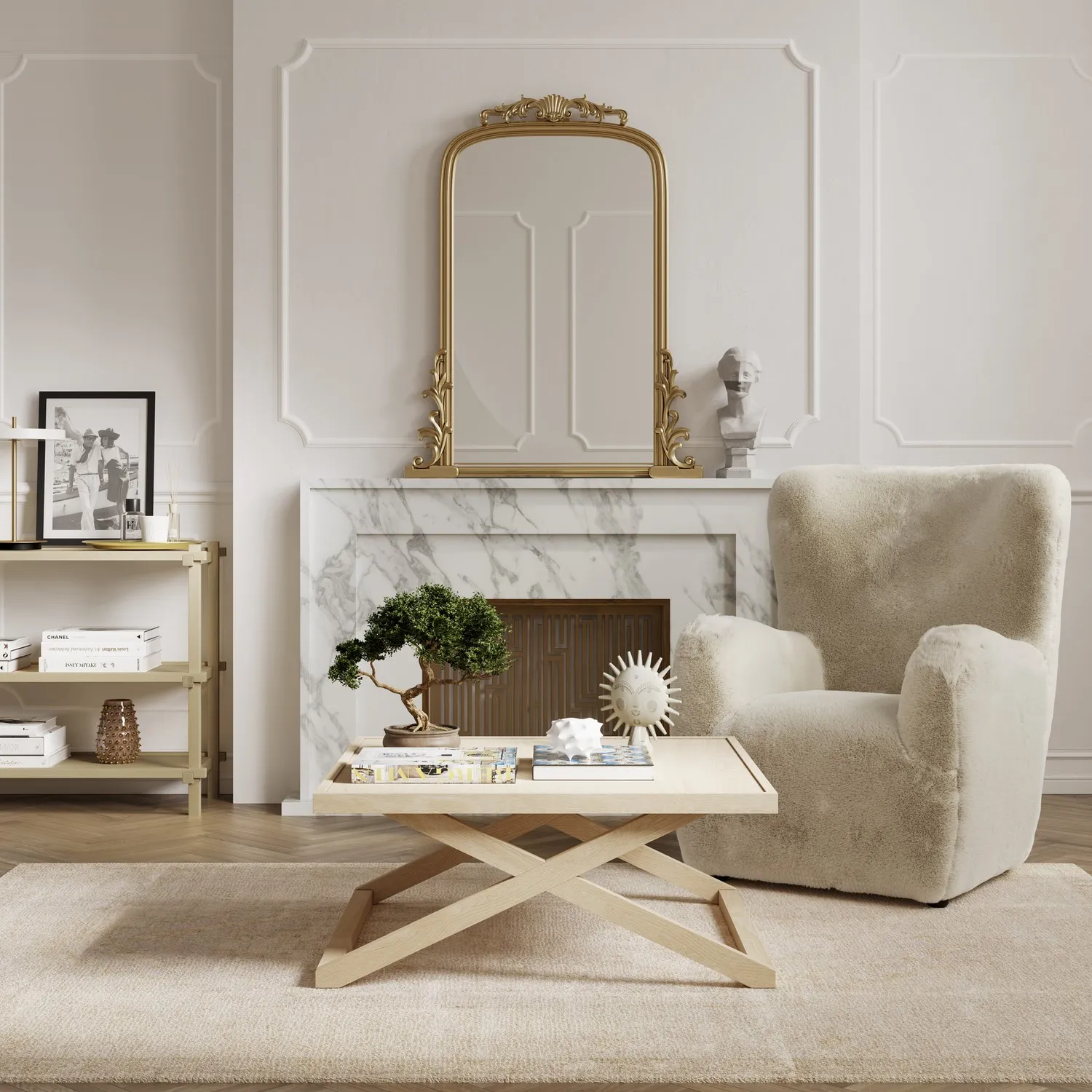 Small Square Coffee Table - Light Oak image