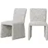 2-Piece Dining Chair Set - Grey, Chenille