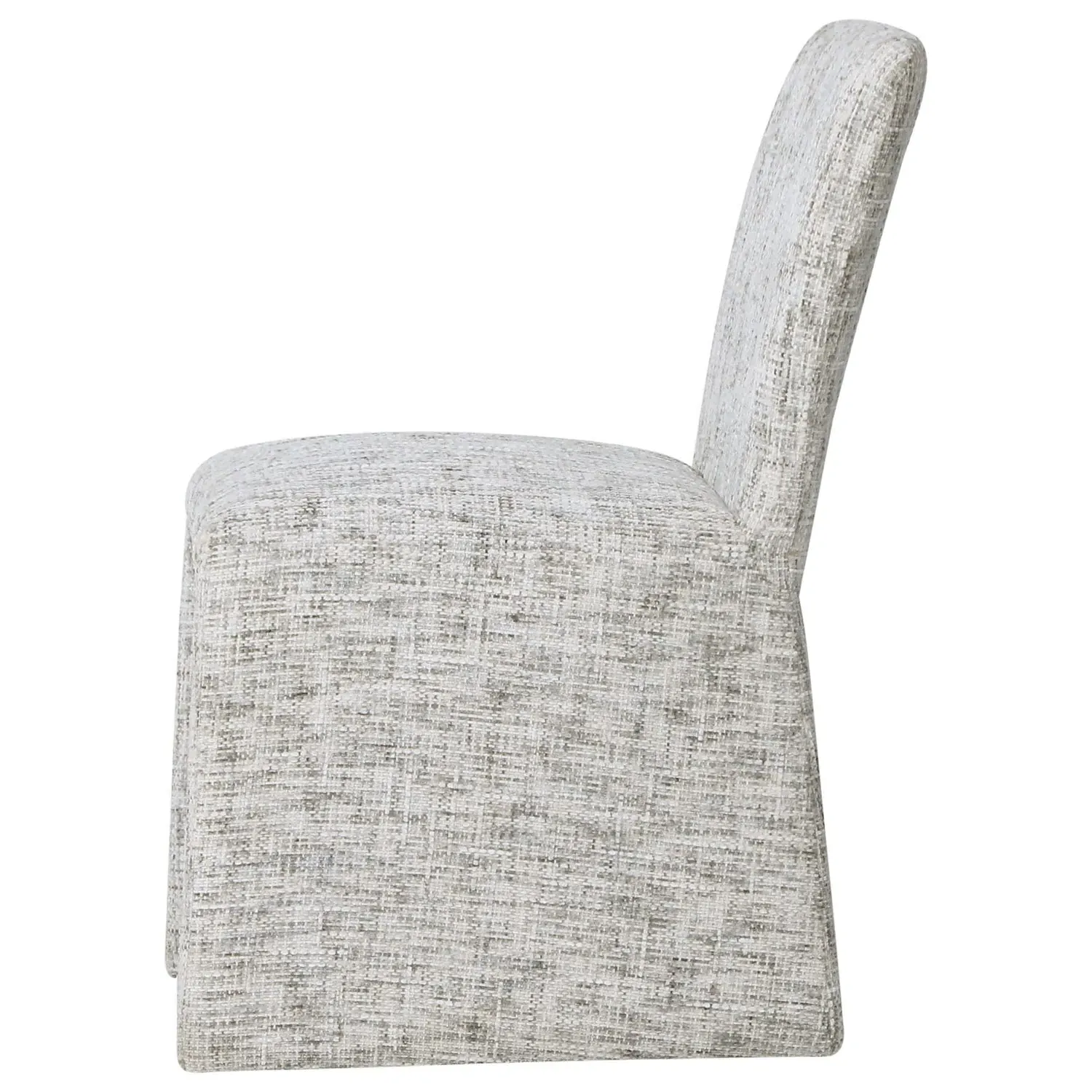 4-Piece Dining Chair Set - Grey, Chenille