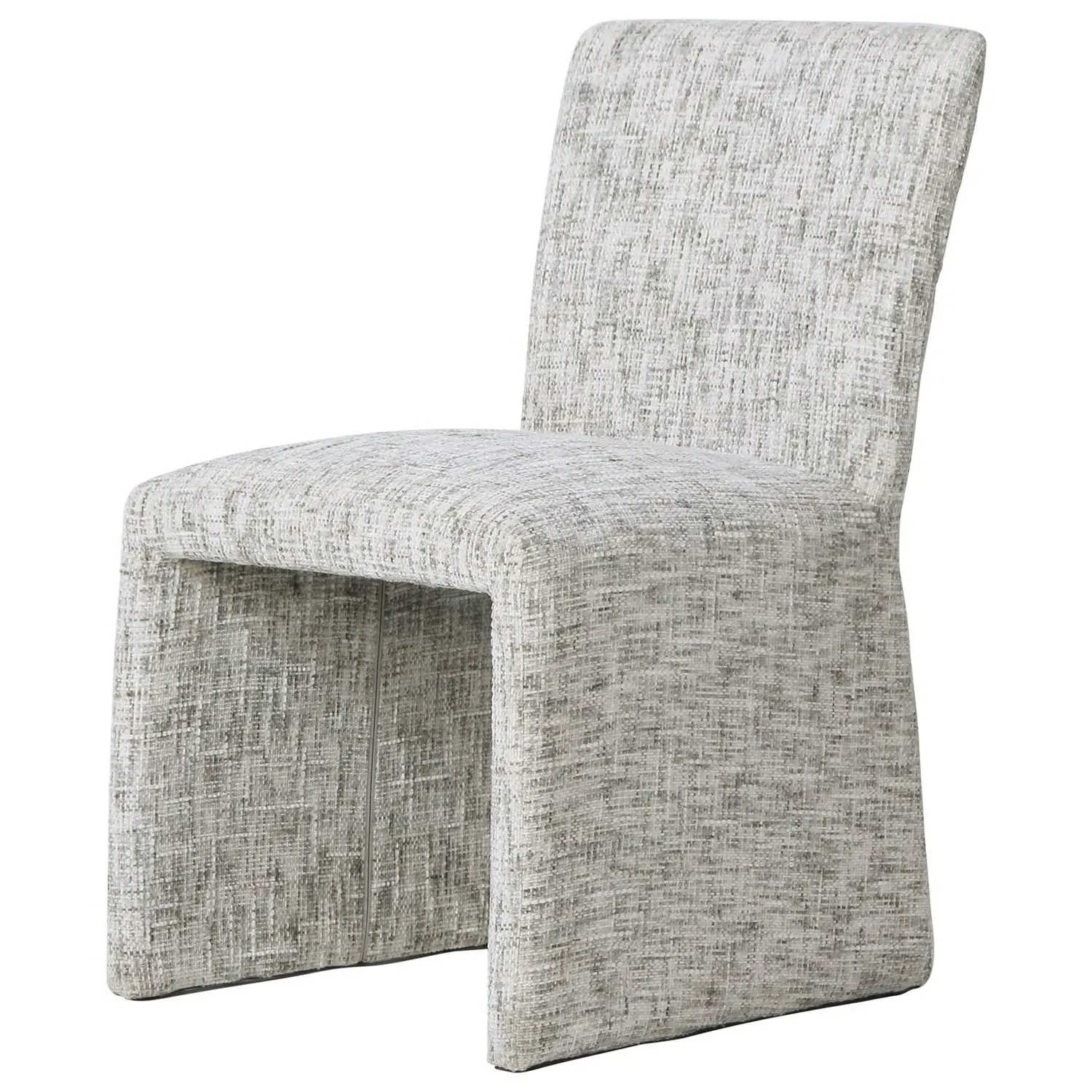4-Piece Dining Chair Set - Grey, Chenille