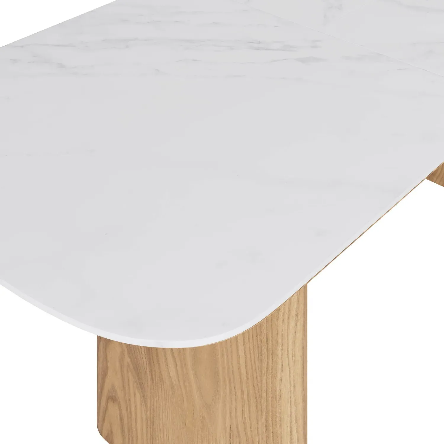 Extendable Dining Table - White, Oak