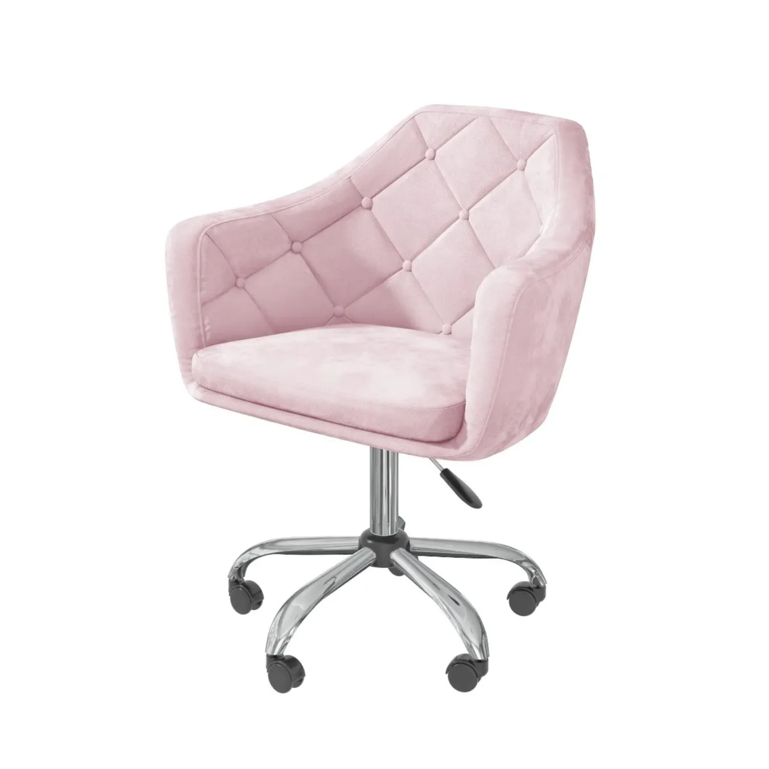 Swivel Dressing Chair with Gas Lift - Pink, Velvet