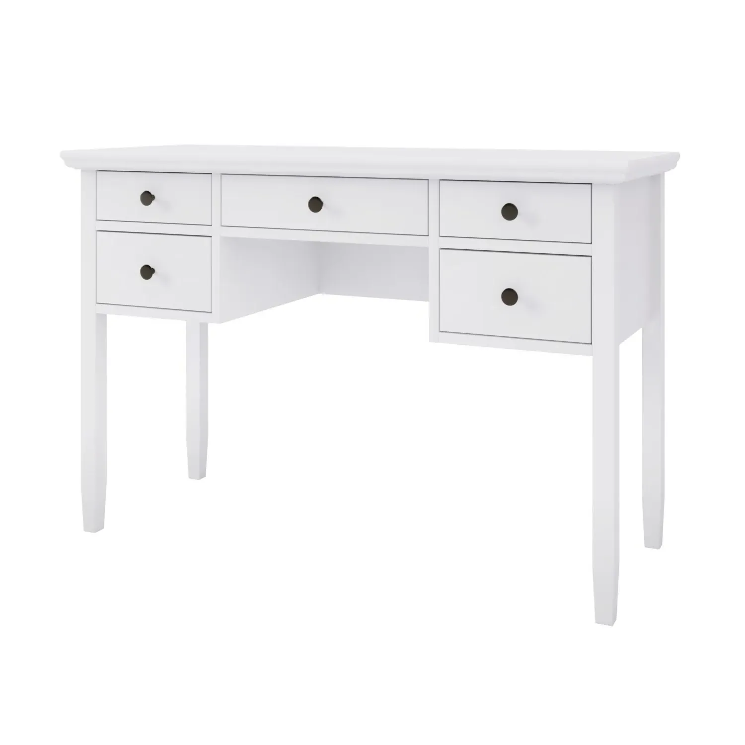 Dressing Table with Storage Drawers - White, Wood