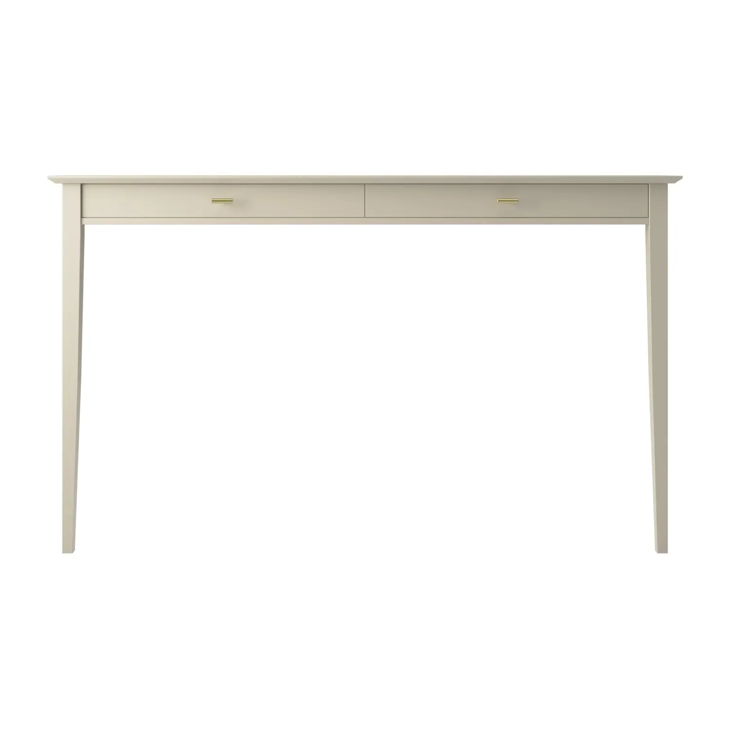 Large Console Table with Fluted Detail - Taupe