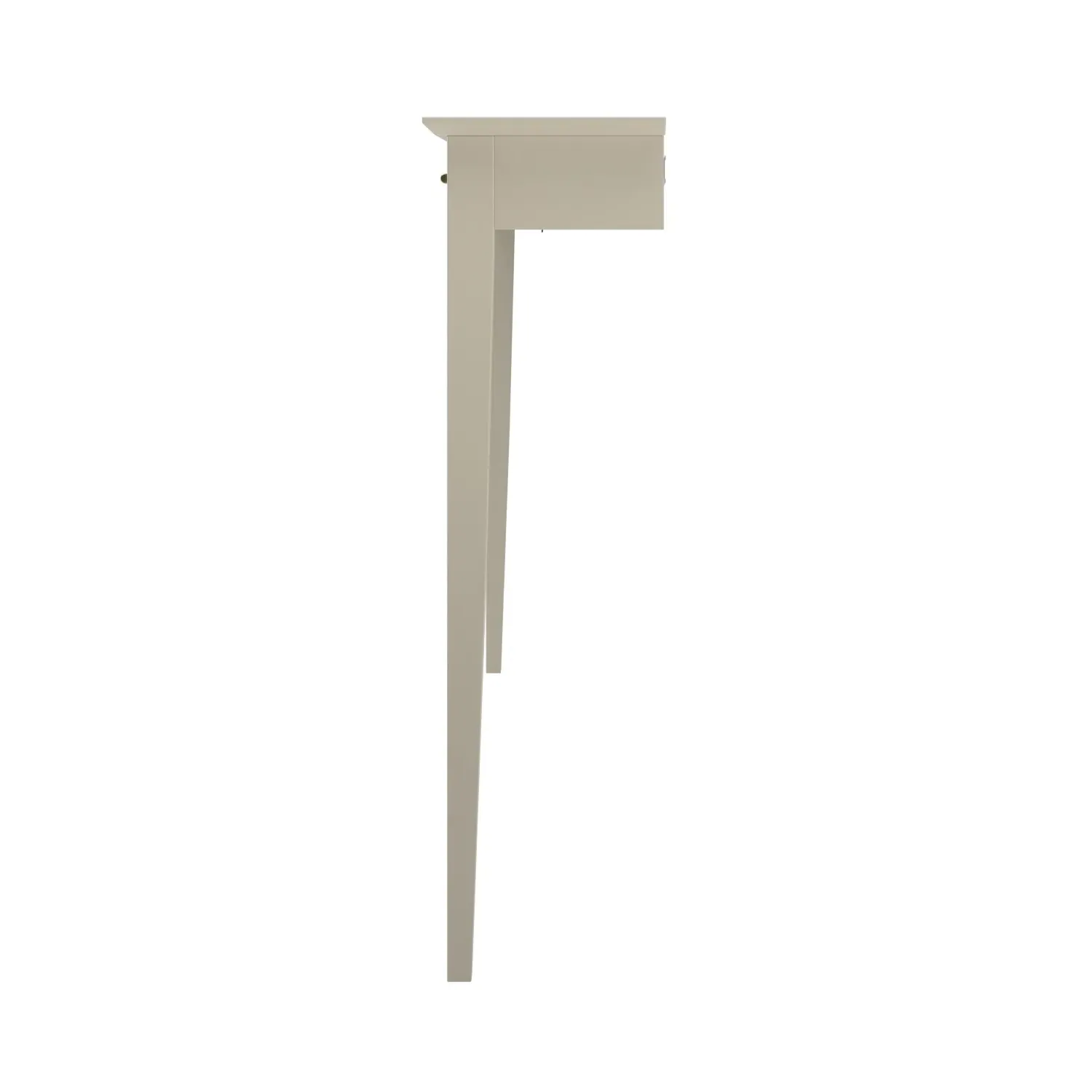 Large Console Table with Fluted Detail - Taupe
