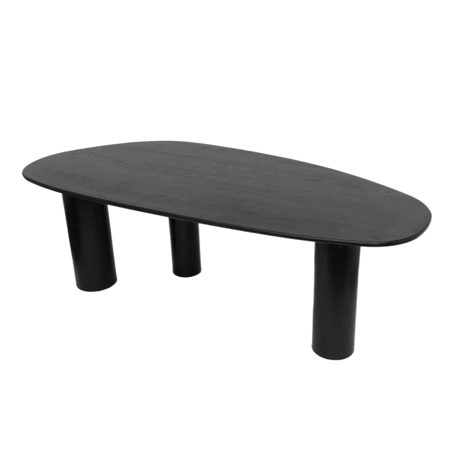 6-Seater Dining Set with Storage - Black, Oak